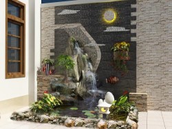 Thác nước ngũ hành: Đem may mắn cho gia chủ