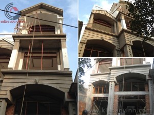 Thi công nhà phố anh Tuấn