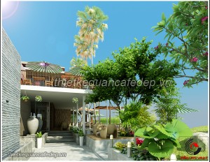 Những mẫu thiết kế cafe sân vườn đẹp cuốn hút