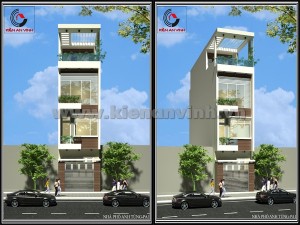 Mẫu thiết kế nhà ống hiện đại mặt tiền 4m