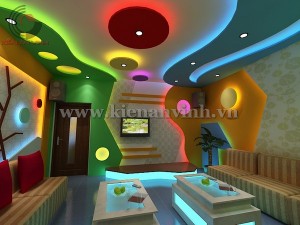 Mẫu thiết kế phòng Karaoke gia đình