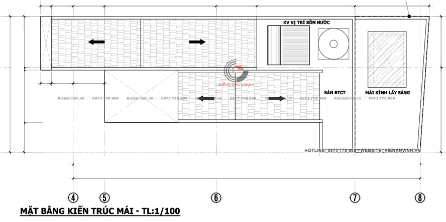 mẫu nhà 3 tầng đẹp 5x24m